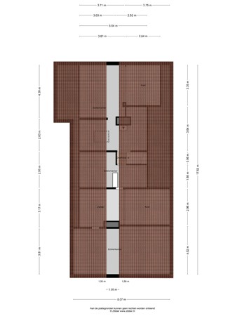 Floorplan - Graaf de Hompeschstraat 1, 6109 AK Ohé en Laak